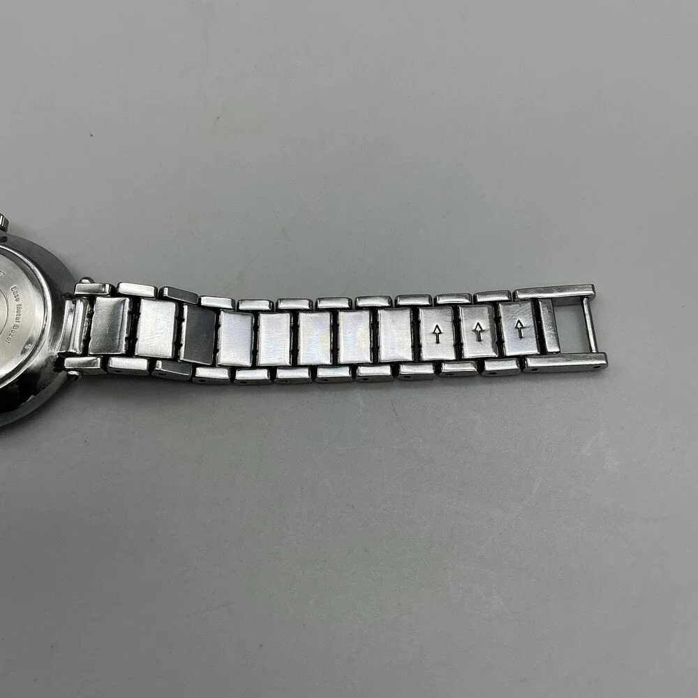 Armitron Womens Watch 28mm Silver Crystal Bracelet 75/4309SV New Battery 6.75